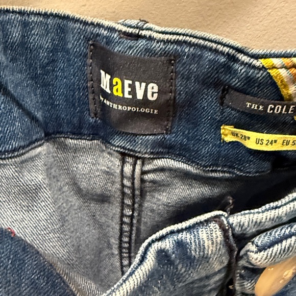 Anthropologie Blue Cropped Jeans - Picture 3 of 5